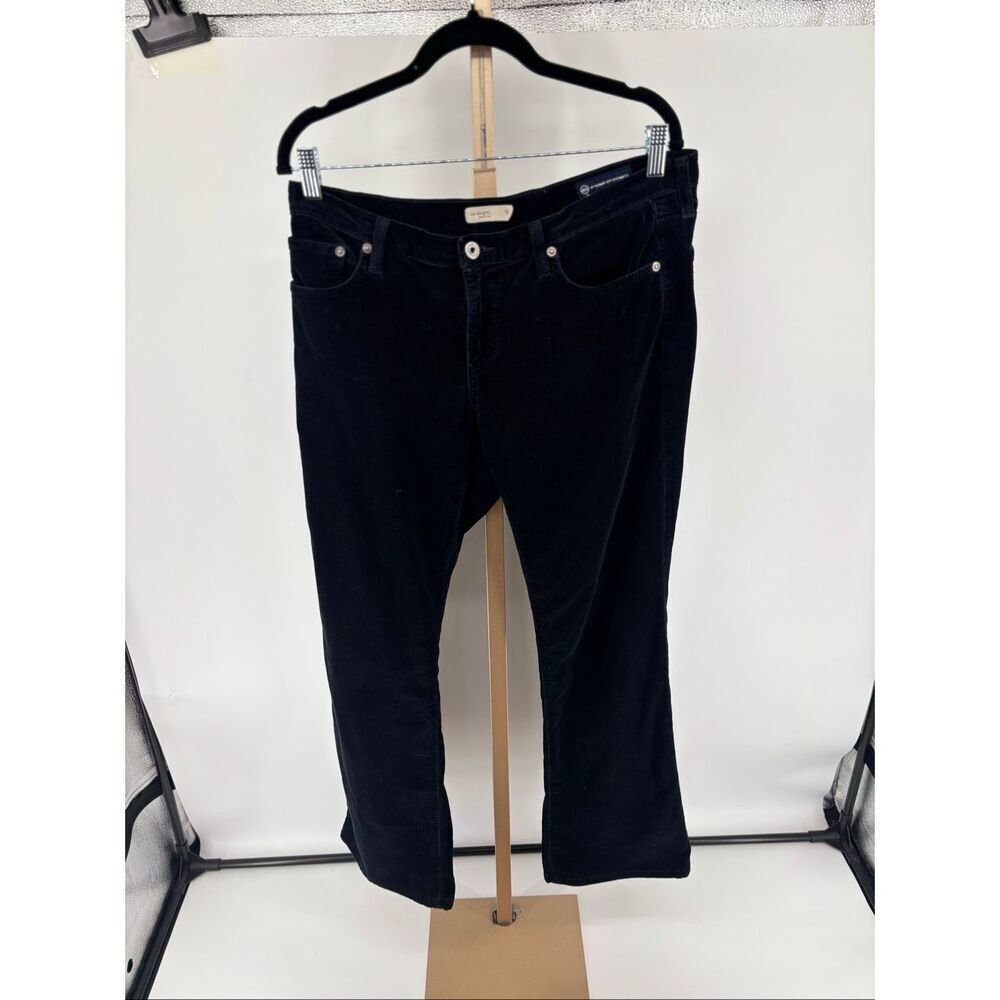 Adriano Goldschmied Jeans Women's 30R The Angel Black Corduroy Bootcut Flared AG